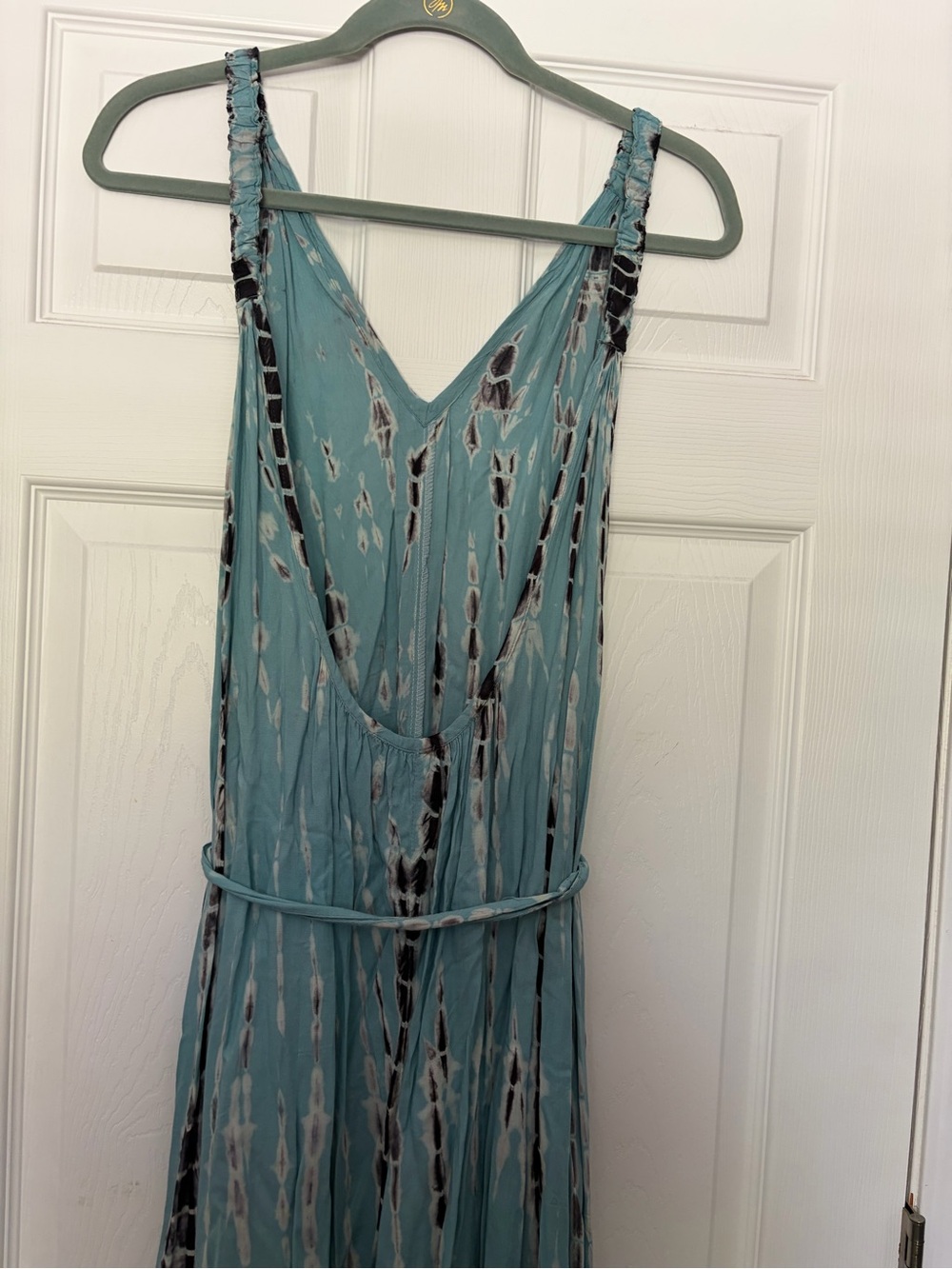 Women’s V-Neck Maxi Dress Tie-Dyed - Picture 6 of 13